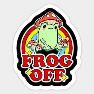 FROG OFF Sticker